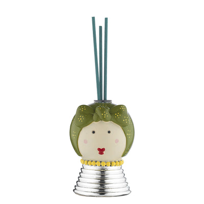 Bagutta Mama Profumatore per Ambienti Viso Verde Fragranza Inclusa 9 cm