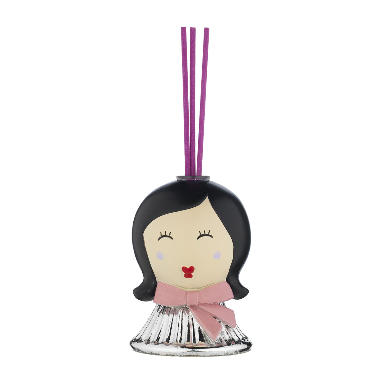 Bagutta Belle Époque Profumatore per Ambienti Viso con Fiocco Rosa 9 cm