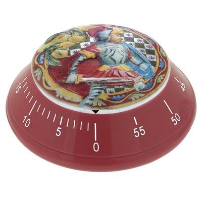 Bagutta La Terra del Sole Timer da Cucina Rosso Pupo Siciliano 8x10 cm