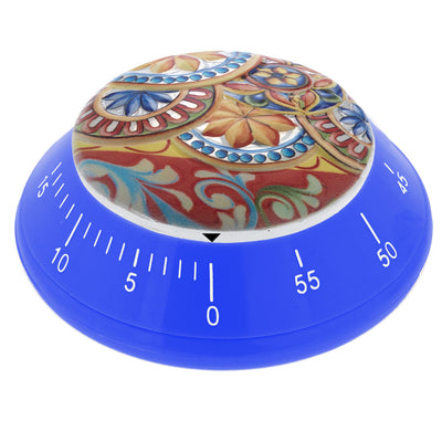 Bagutta La Terra del Sole Timer da Cucina Blu Motivo Ornamentale 8x10 cm