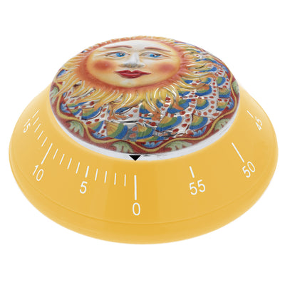 Bagutta La Terra del Sole Timer da Cucina Giallo Sole Siciliano 8x10 cm
