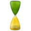 Bagutta Clessidra Mignon in Vetro Giallo e Verde 5 minuti 4x10 cm con Astuccio Regalo