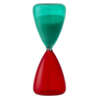 Bagutta Clessidra Mignon in Vetro Rosso e Blu 5 minuti 4x10 cm con Astuccio Regalo