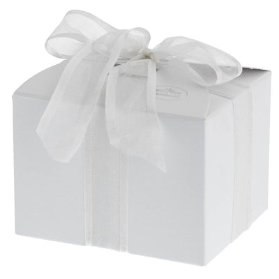 Bagutta Scatolina Decorativa Argentata a Cuore con Fiocco e Fiori 10,5x8x7 cm