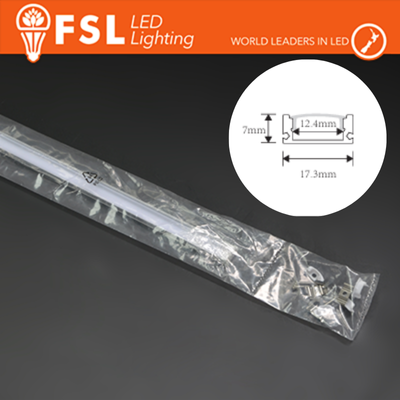 KIT PROFILO ALLUMINIO 6063 - U - SILVER - Certificato 36w/m - 2m - 17