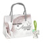 Bagutta Portachiavi Silver Plated Angelo con Ali Spiegate Asola Rosa e Cuore 8 cm