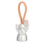 Bagutta Portachiavi Silver Plated Angelo con Mani Giunte Asola Rosa e Cuore 8 cm