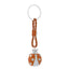 Bagutta Portachiavi Coccinella Silver Plated Arancione con Cordino Intrecciato 13 cm