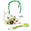 Bagutta Portachiavi Coccinella Silver Plated Azzurra con Cordino Intrecciato 13 cm