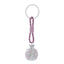 Bagutta Portachiavi Coccinella Silver Plated Rosa con Cordino Intrecciato 13 cm