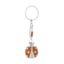 Bagutta Portachiavi Coccinella Silver Plated Arancione con Catenella 13 cm