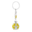 Bagutta Portachiavi Coccinella Silver Plated Gialla con Catenella 13 cm