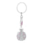 Bagutta Portachiavi Coccinella Silver Plated Rosa con Catenella 13 cm