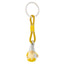 Bagutta Portachiavi Gnomo Silver Plated Giallo con Cordino Intrecciato 13 cm