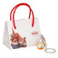 Bagutta Portachiavi Gnomo Silver Plated Rosso con Catenella 13 cm
