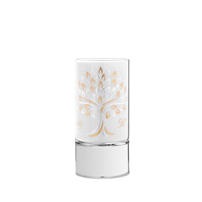 Bagutta Lampada LED in Vetro Albero con Spighe 50° Anniversario Batterie Incluse 7x15 cm