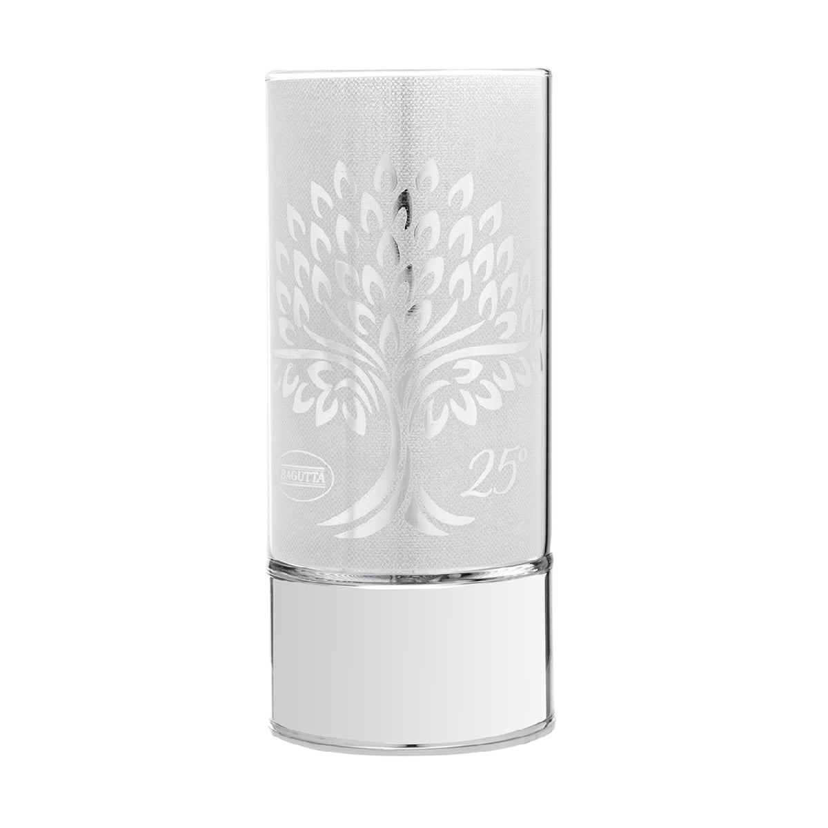 Bagutta Lampada LED in Vetro Albero con Spighe 25° Anniversario Batterie Incluse 9x20 cm