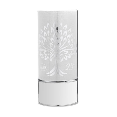 Bagutta Lampada LED in Vetro Albero con Spighe 25° Anniversario Batterie Incluse 9x20 cm