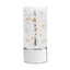 Bagutta Lampada LED in Vetro Albero con Cuori 50° Anniversario Batterie Incluse 9x20 cm