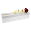 Bagutta Rosa Silver Plated Bianca con Bordo Argentato e Astuccio Regalo 39 cm