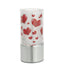 Bagutta Lampada LED in Vetro Cuori Rossi Batterie Incluse 7x15 cm