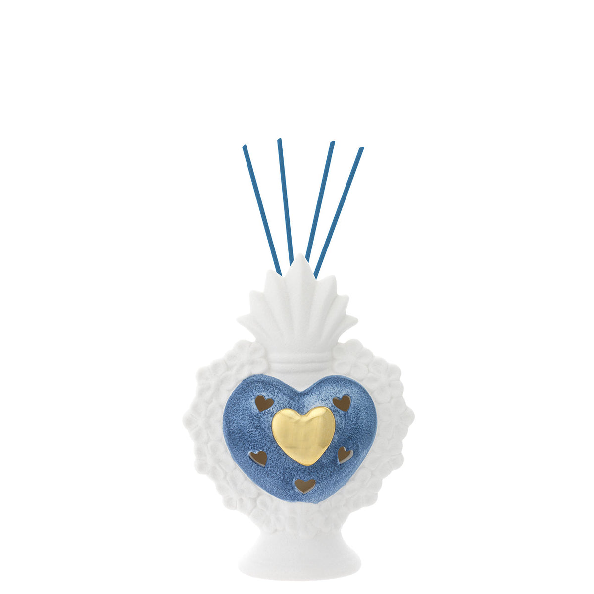 Bagutta Sacro Cuore Profumatore per Ambienti LED Bianco e Blu 19 cm Fragranza Inclusa