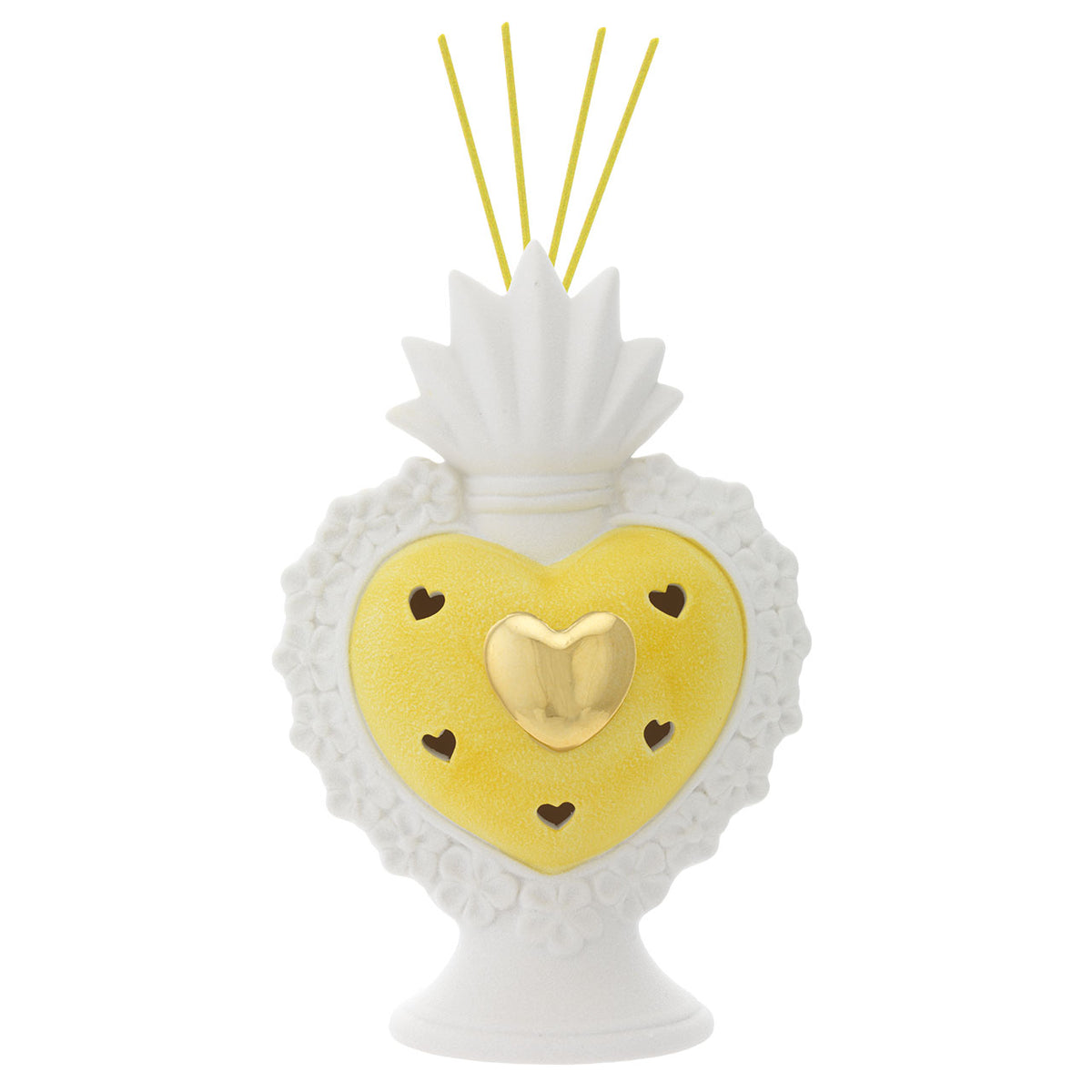 Bagutta Sacro Cuore Profumatore per Ambienti LED Bianco e Giallo 23 cm Fragranza Inclusa