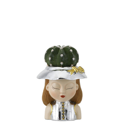 Bagutta Ville Lumière Piantina Naturale Assortita Donna con Cappello 7,5 cm
