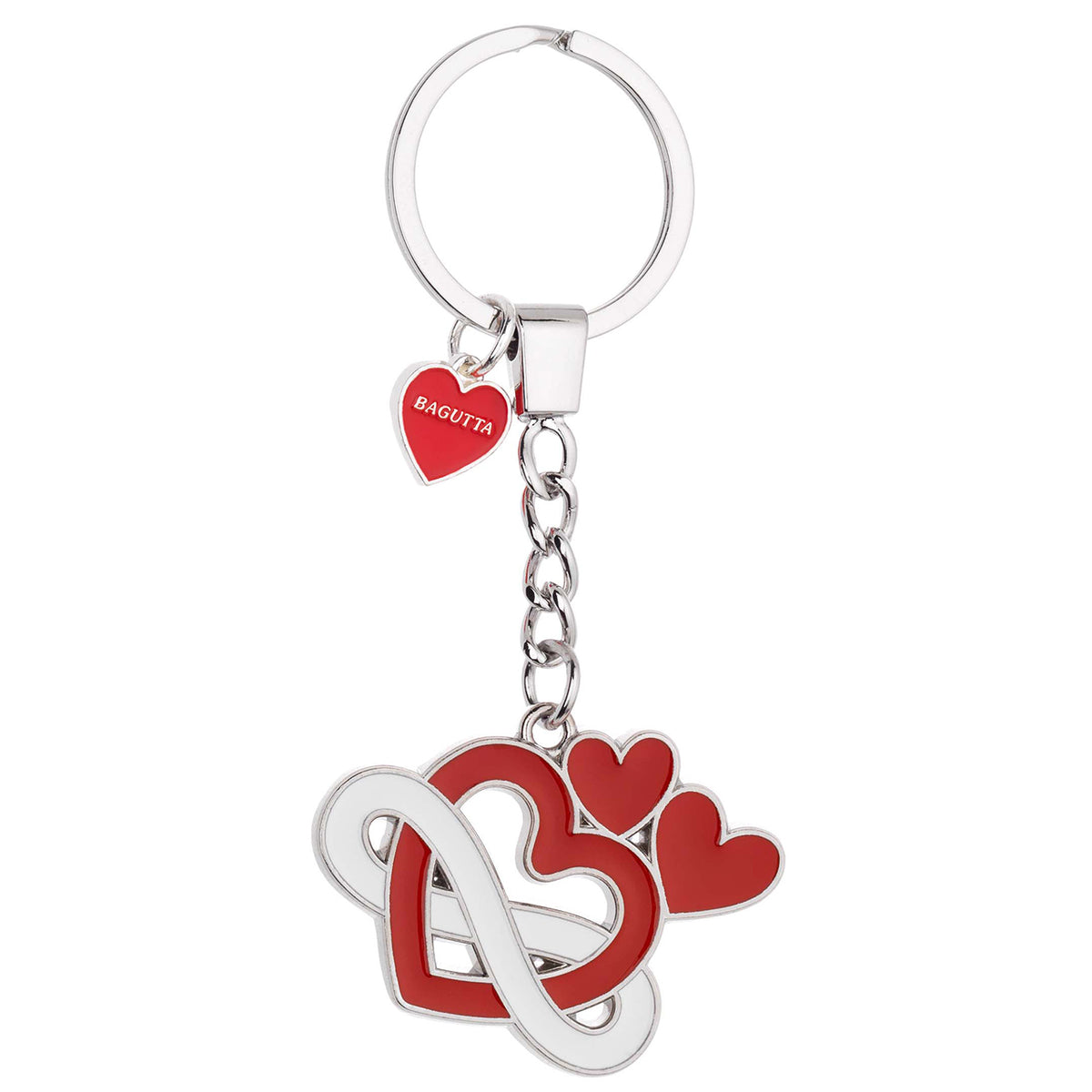 Bagutta Infinity Love Portachiavi con Tre Cuori e Simbolo Infinito 11 cm