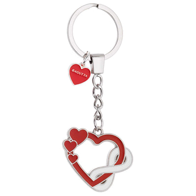 Bagutta Infinity Love Portachiavi Cuore Aperto con Piccoli Cuori 11 cm