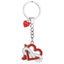 Bagutta Infinity Love Portachiavi con Cuori Sovrapposti 11 cm