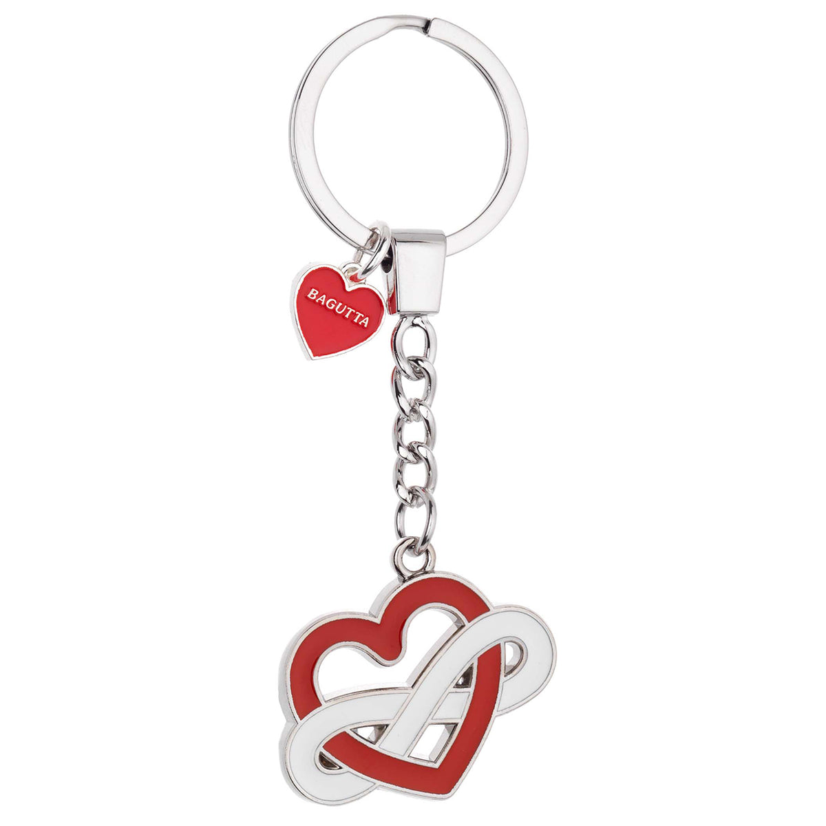 Bagutta Infinity Love Portachiavi Doppio Cuore con Infinito 11 cm