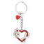 Bagutta Infinity Love Portachiavi Cuore con Bouquet di Margherite 11 cm