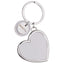 Bagutta Portachiavi Cuore Classico Bianco con Pendente Tondo 8,5 cm
