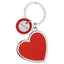 Bagutta Portachiavi Cuore Classico Rosso con Pendente Tondo 8,5 cm