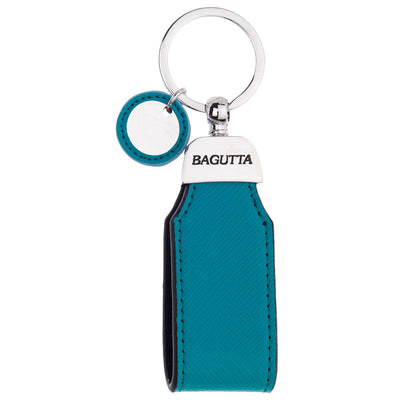 Bagutta Portachiavi ad Anello con Fascetta Testurizzata Verde e Pendente Tondo 11 cm