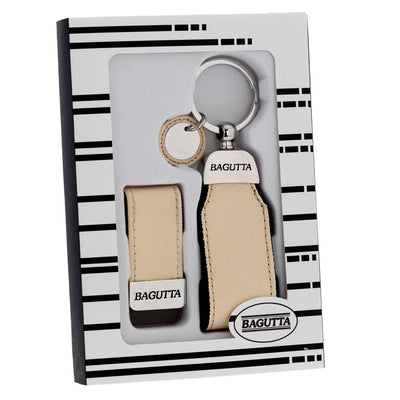 Bagutta Set Regalo Portachiavi e Fermasoldi Crema 9x14 cm