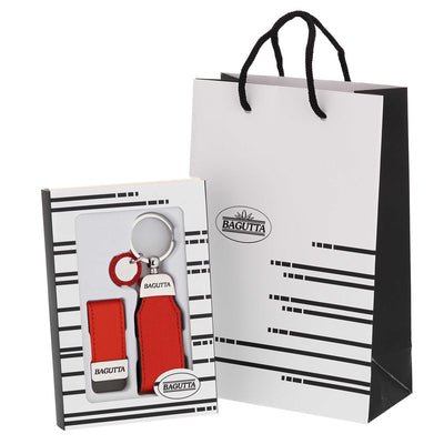 Bagutta Set Regalo Portachiavi e Fermasoldi Crema 9x14 cm