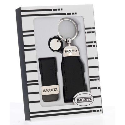 Bagutta Set Regalo Portachiavi e Fermasoldi Nero 9x14 cm