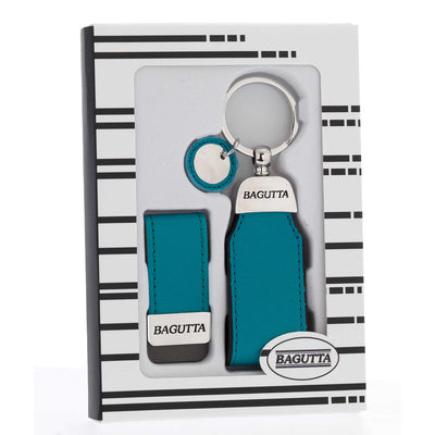 Bagutta Set Regalo Portachiavi e Fermasoldi Verde 9x14 cm