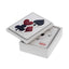 Bagutta Scatola Bianca con Mazzo di Carte Rosso Albero dei Semi Bianco 8,5x10,5 cm