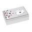 Bagutta Scatola Bianca con 2 Mazzi di Carte Albero dei Semi Bianco 10,5x16 cm
