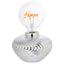 Bagutta Lampada LED Sfera a Onde con Scritta Home Batterie Incluse 12x18 cm