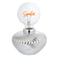 Bagutta Lampada LED Sfera a Onde con Scritta Smile Batterie Incluse 12x18 cm