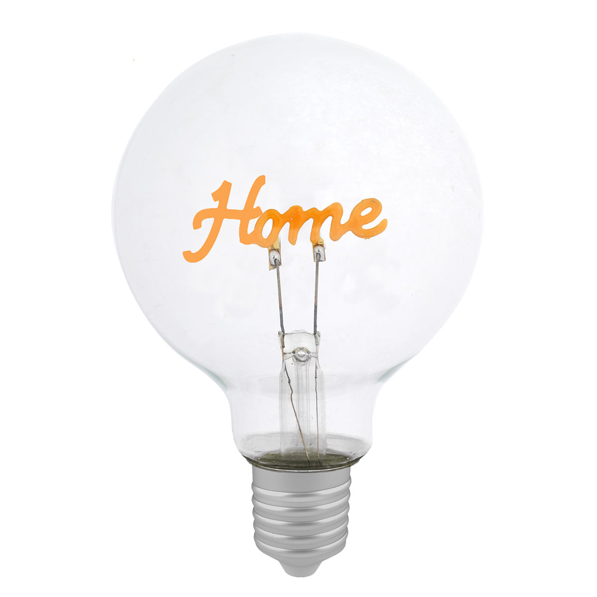 Bagutta Lampadina Decorativa Trasparente con Scritta Home 9,5 cm