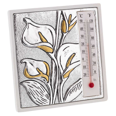 Bagutta Termometro Decorativo da Tavolo Quadrato con Calle 11x11 cm