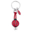 Bagutta Portachiavi Coccinella Silver Plated con Asola in Silicone Rossa 12 cm
