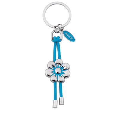 Bagutta Portachiavi Margherita Singola Azzurra con Cordino 12 cm