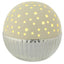 Bagutta Lampada LED Sferica Bicolore Forata Bianca Batterie Incluse Diametro 15 cm
