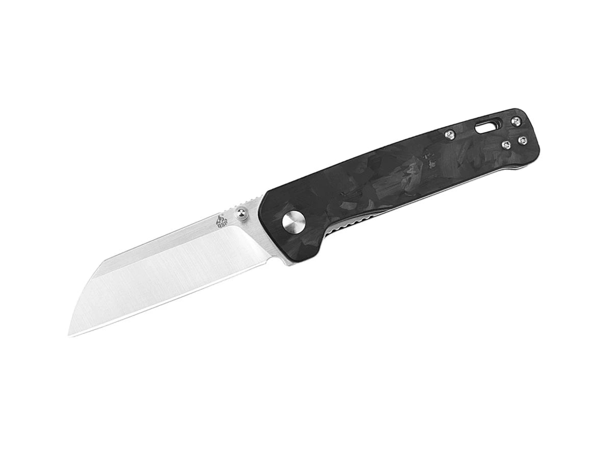 Coltello EDC QSP Penguin G-10 D2 manico shredded CF QS130-T
